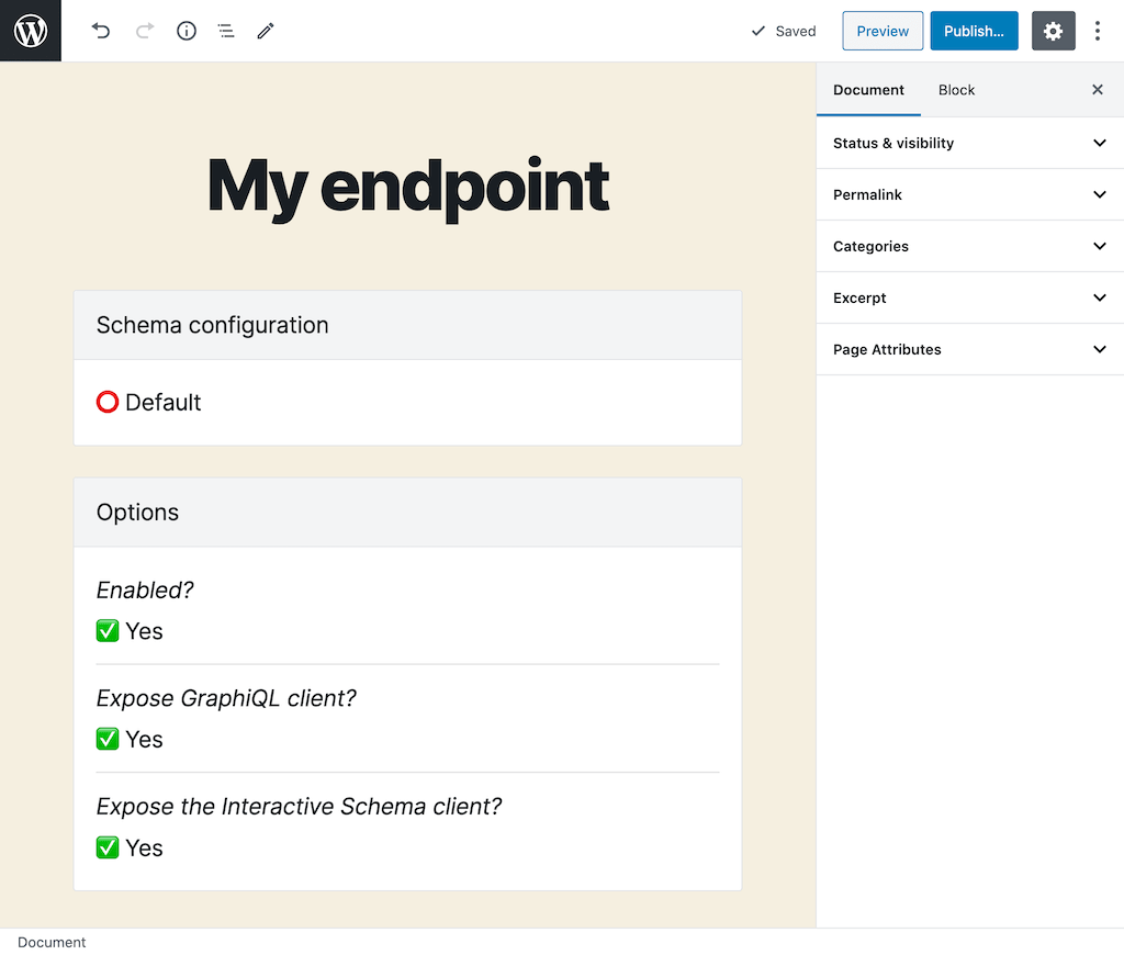 Creating a custom endpoint